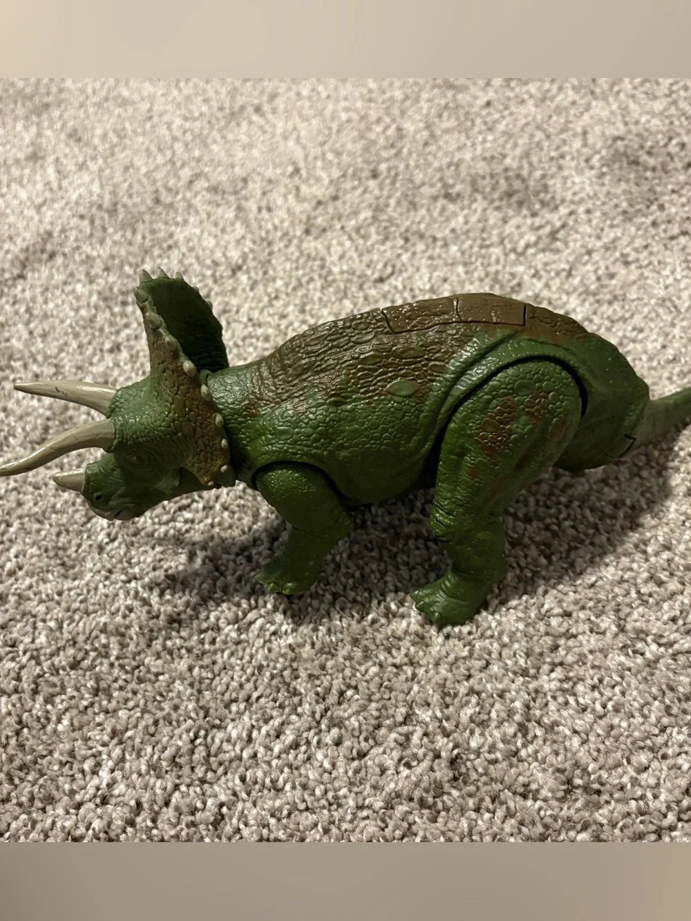 Jurassic World Green Triceratops Action Figure - Kids Dinosaur Toy